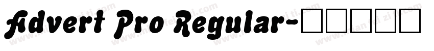 Advert Pro Regular字体转换